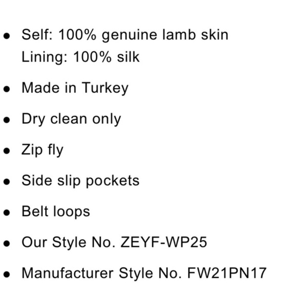 ZEYNEP ARCAY Cool Leather Pant Color: Biscuit - Picture 4 of 11